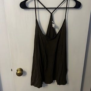 DARK GREEN TANK TOP, size M